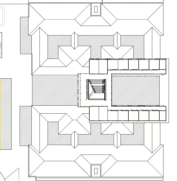 Building D, 1st floor, redevelopment plan