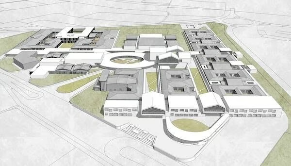 General plan of the redevelopment: an analogue of a city